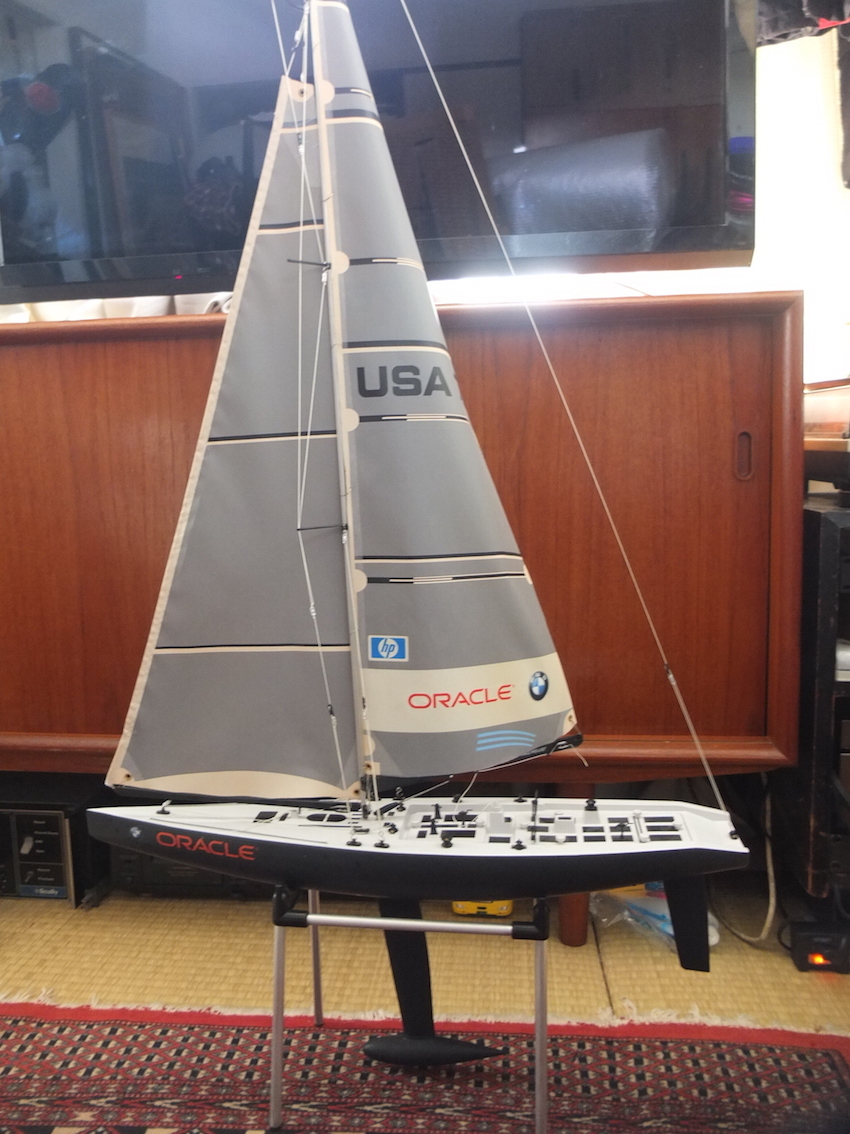  out of print Kyosho RC yacht America z cup 2003 Ora kruUSA-76 ORACLE BMW Racing Propo FUTABA T2ER * pick up only correspondence 