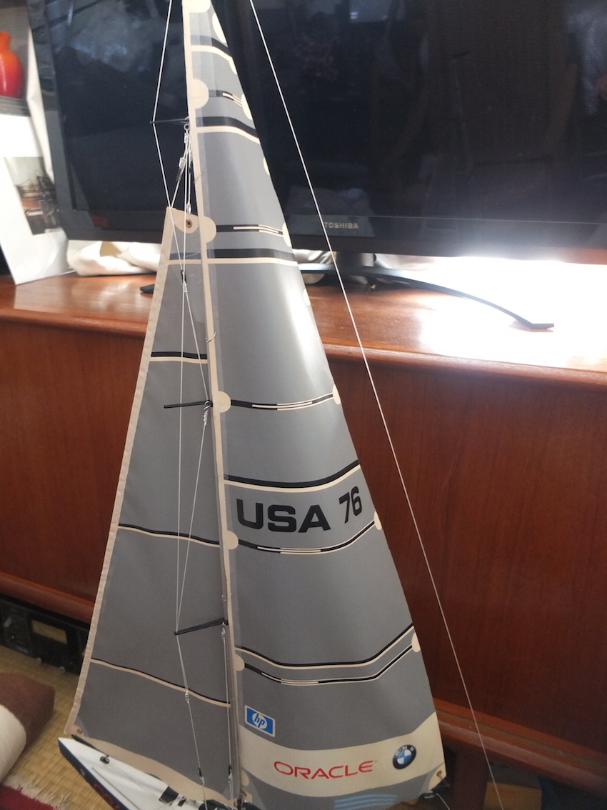  out of print Kyosho RC yacht America z cup 2003 Ora kruUSA-76 ORACLE BMW Racing Propo FUTABA T2ER * pick up only correspondence 