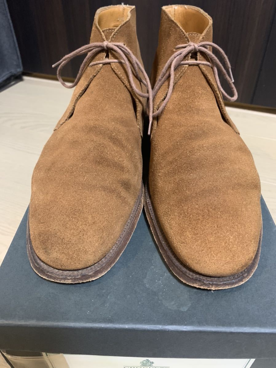 美品 Crockett & Jones Chertsey UK7.5E 26cm チャートシーチャッカ