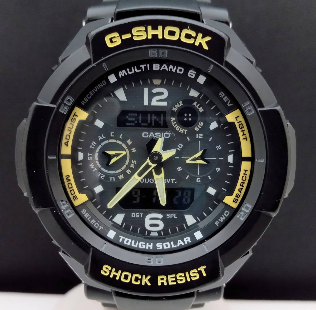 【 CASIO 】 G-SHOCK カシオ ジーショック GW-3500B-1AJF GRAVITYMASTER スカイコックピット 電波ソーラー メンズ 腕時計 アナデジ