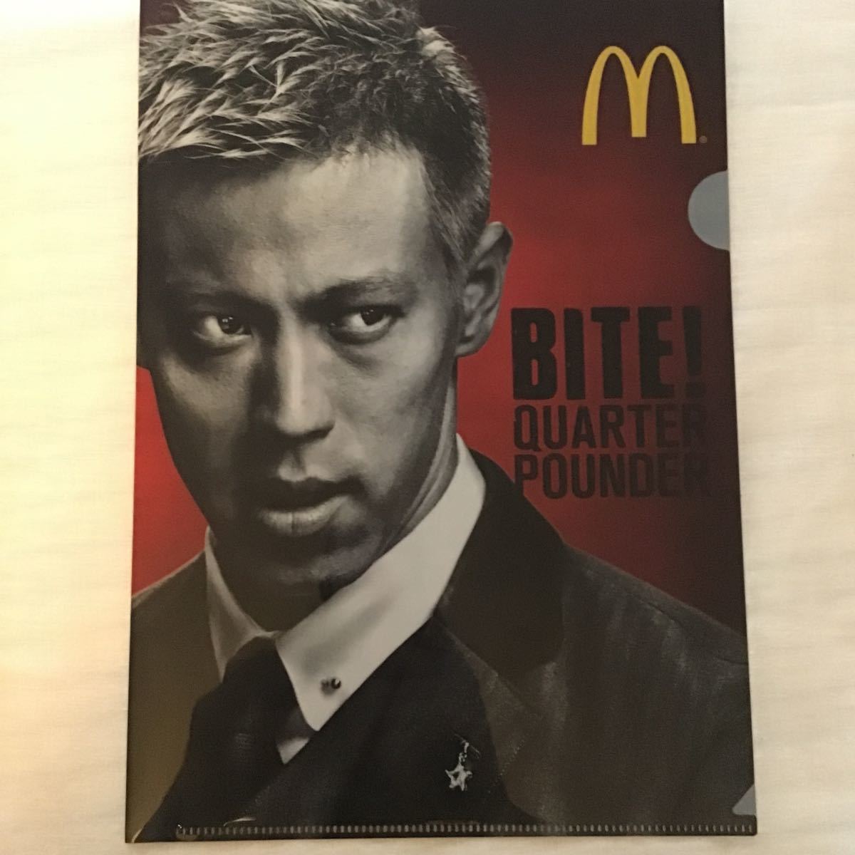 クリアファイル 本田圭佑 マクドナルド　2_画像1