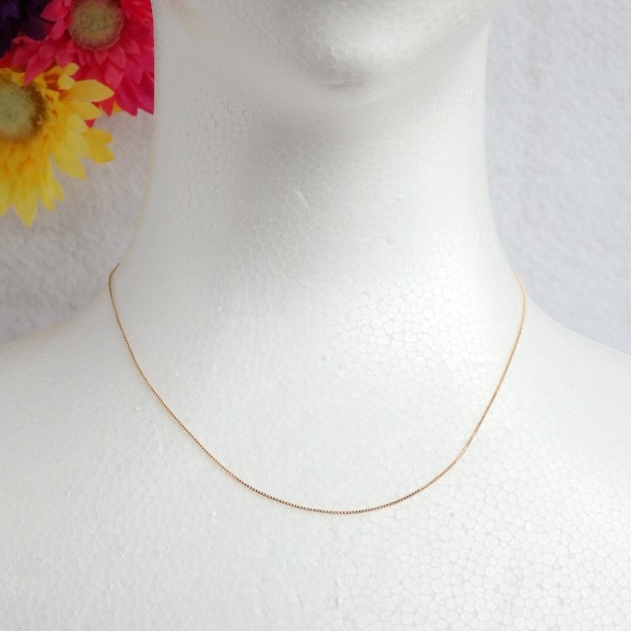 k18ネックレス ベネチアンチェーン 18金 18k 0.7㎜幅 shuma.mx