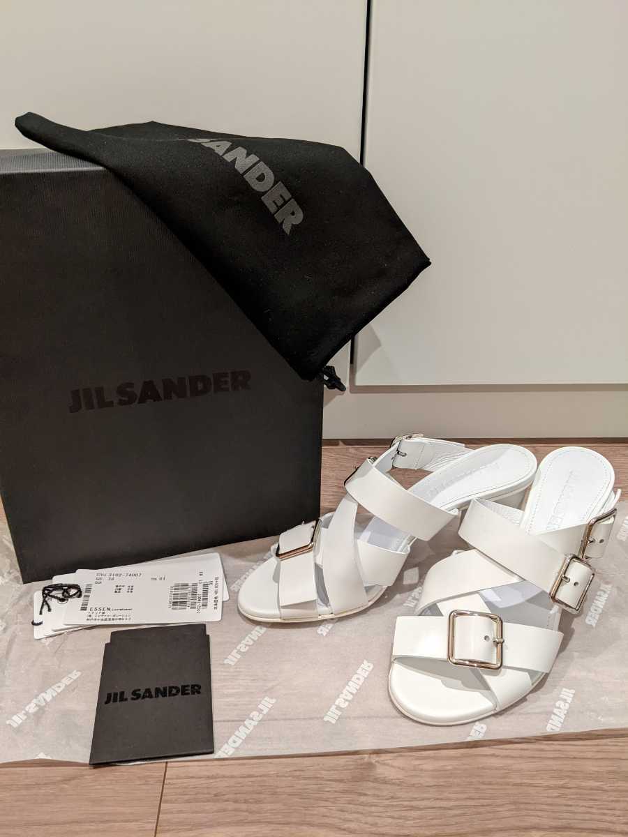 新品 JIL SANDER サンダル イタリア製 未使用 ジルサンダー 38 白