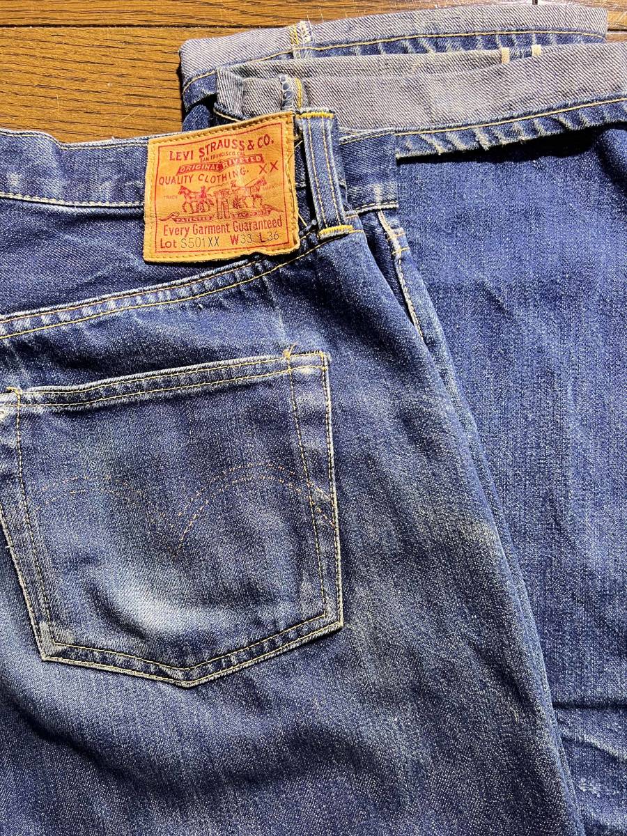 米国製 2000年製 復刻LEVIS リーバイス501XX 44年大戦モデル 革パッチ
