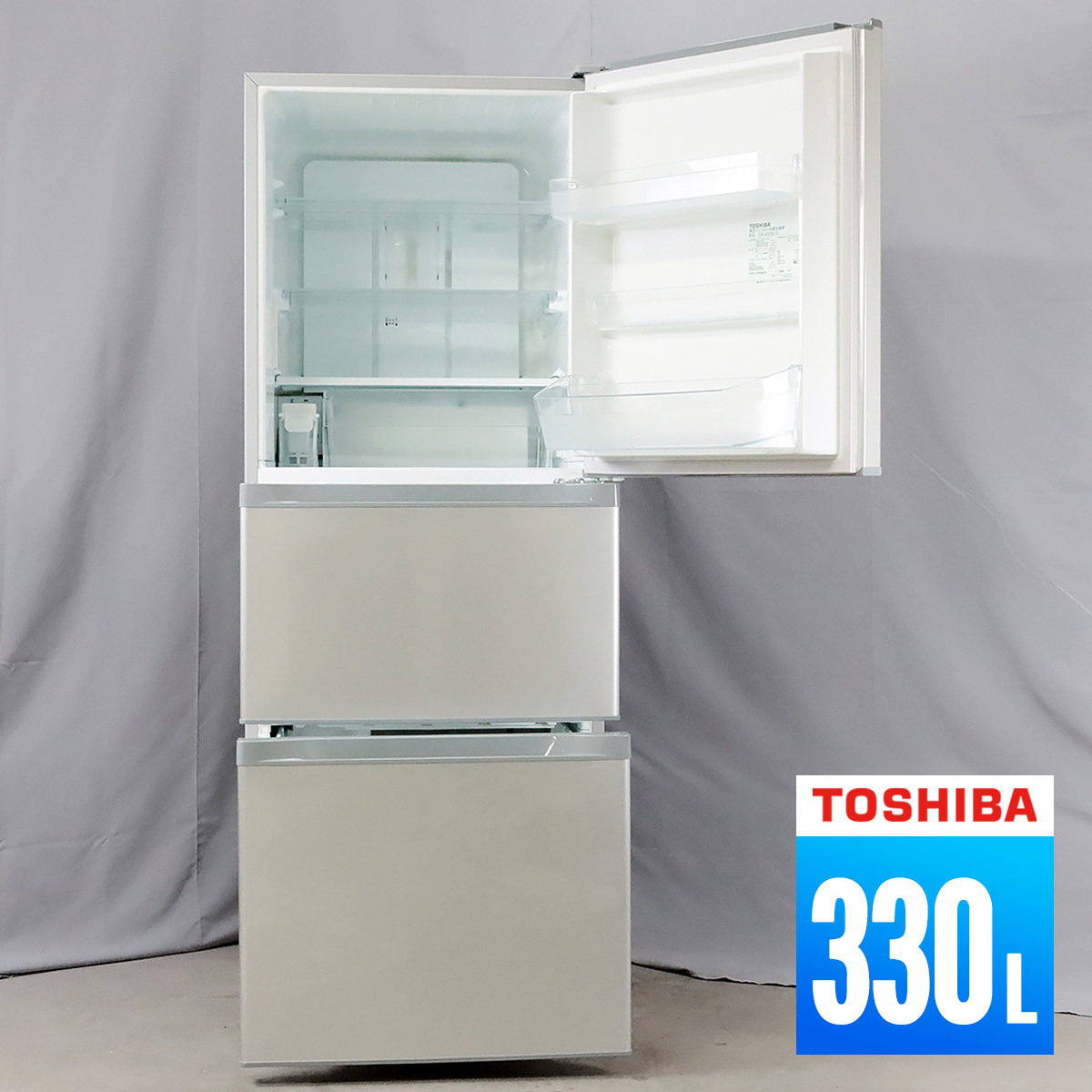 いつでも送料無料 44 TOSHIBA 3ドア 330L 大型冷蔵庫 一人暮らし GR