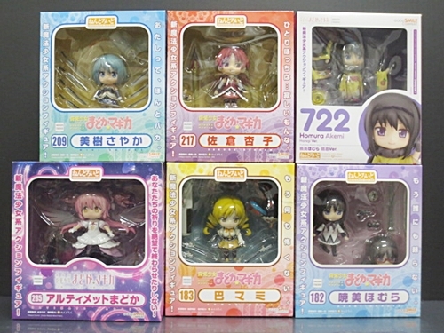 開封品】フィギュア ねんどろいど 魔法少女まどか☆マギカ 6体まとめ