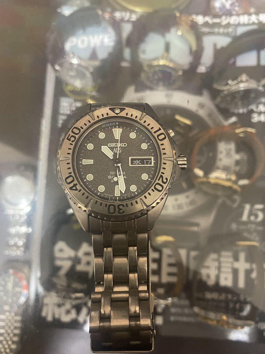 腕時計　SEIKO AGSダイバー5M43-0B70チタン