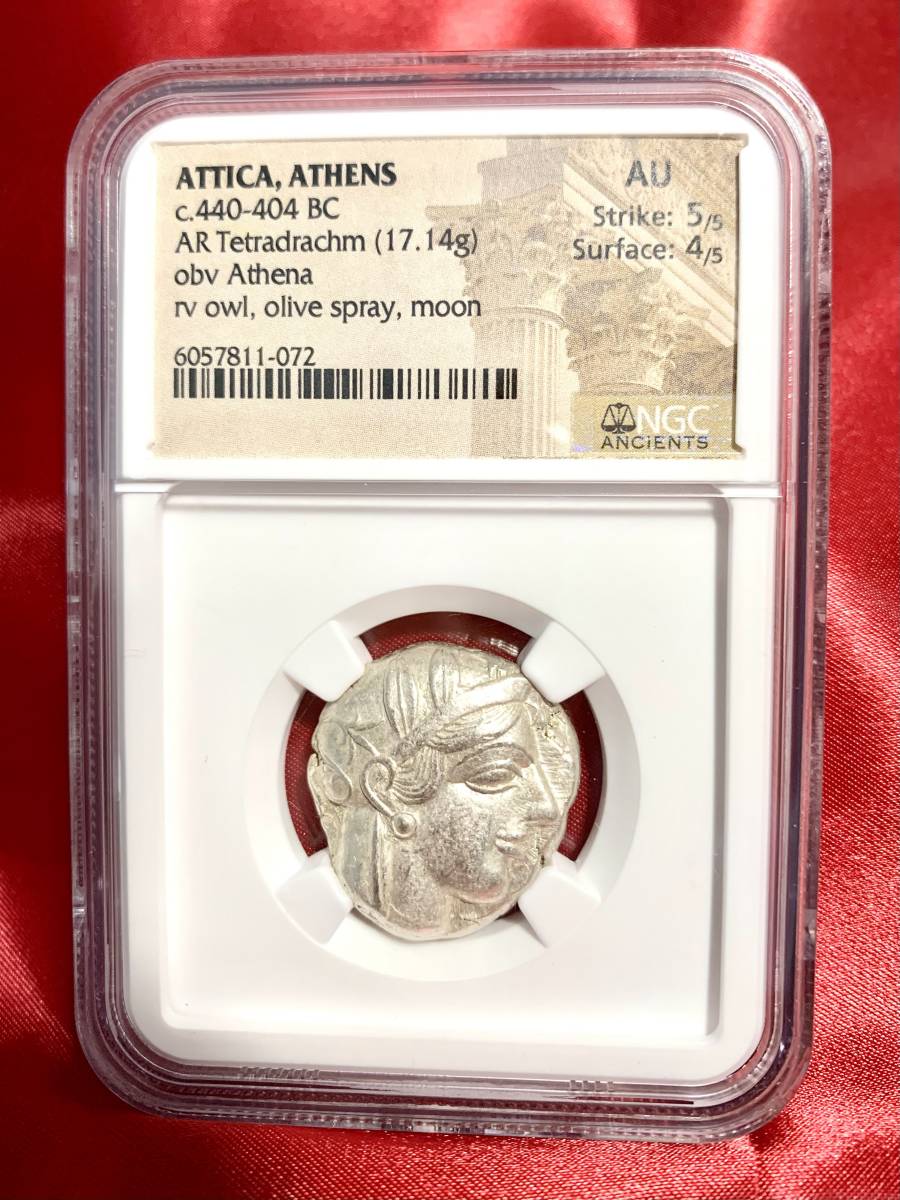 今季も再入荷 アッティカ アテナとフクロウ 古代ギリシャ テトラ