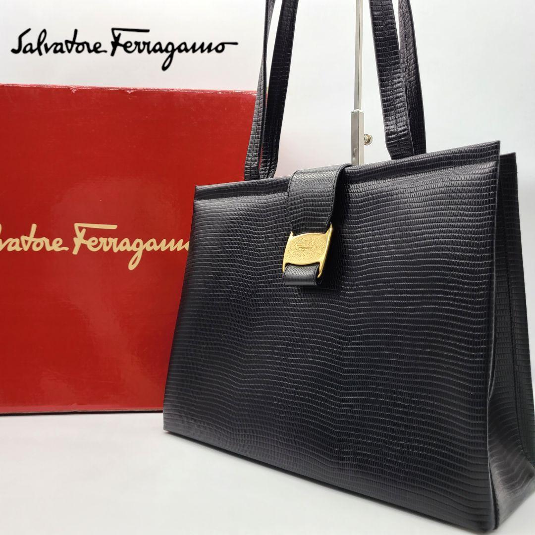 1円～ 極美品 Ferragamo サルヴァトーレフェラガモ トートバッグ