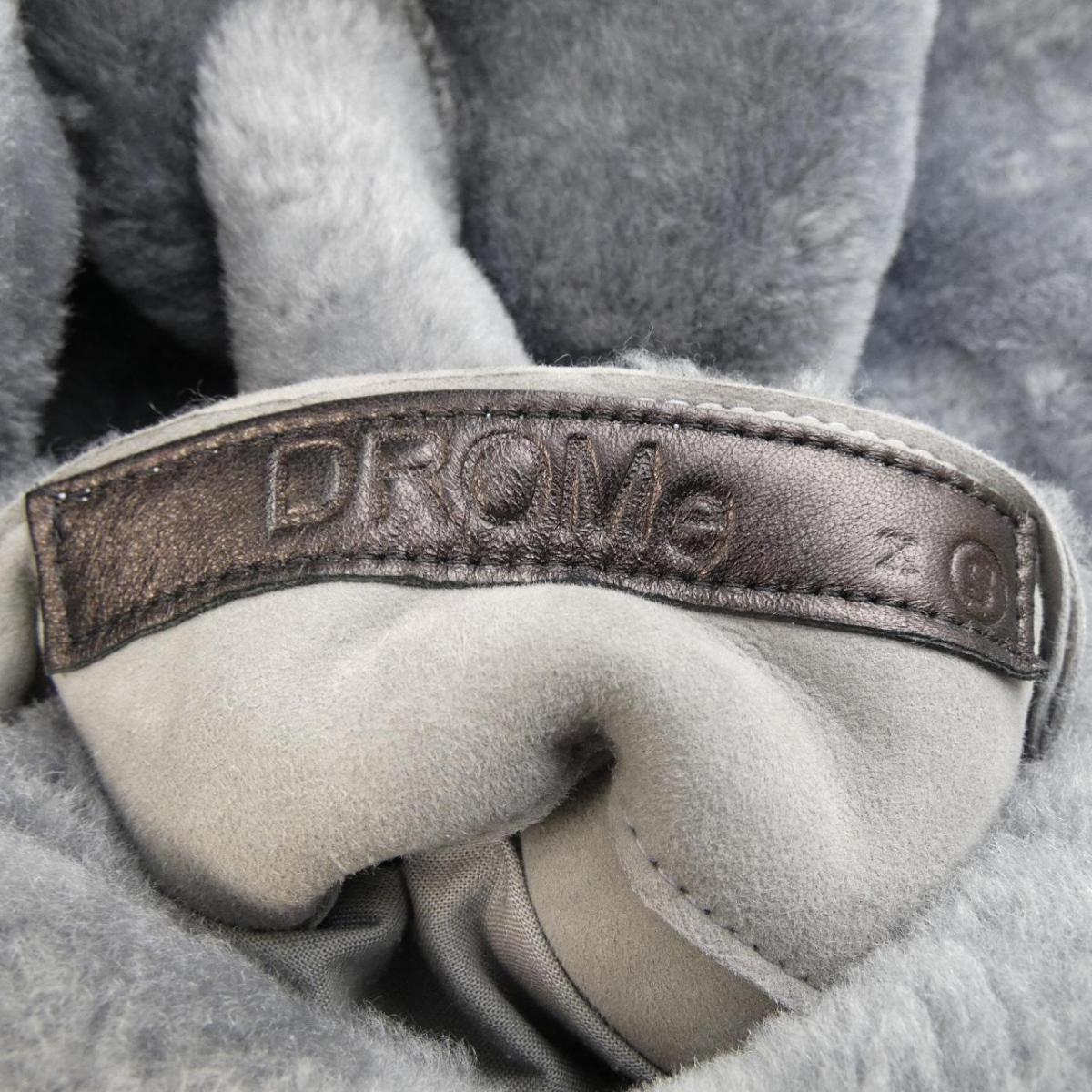美品 DROMe ドローム 羊革 リバーシブル 定価30万 ムートンコート 羊毛