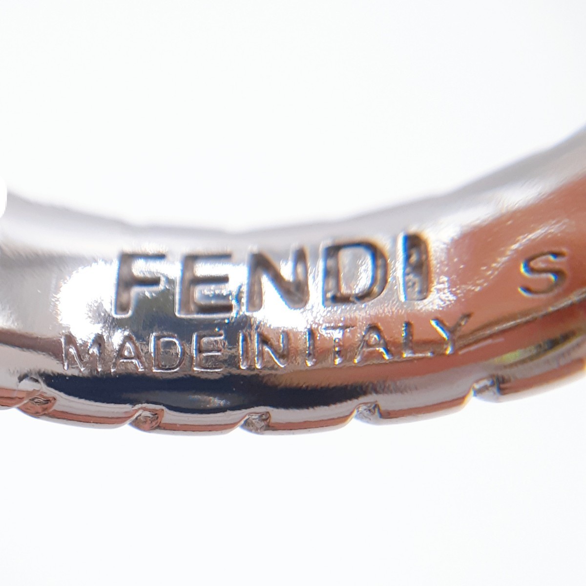FENDI フェンディ Fリング バゲット リング シルバーカラー S FENDI フェンディ Fリング バゲット リング シルバーカラー S