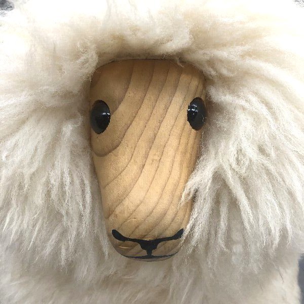 !!H060 BURBERRY Burberry locking sheep vehicle child baby Kids toy for riding toy . wooden ornament objet d'art!!