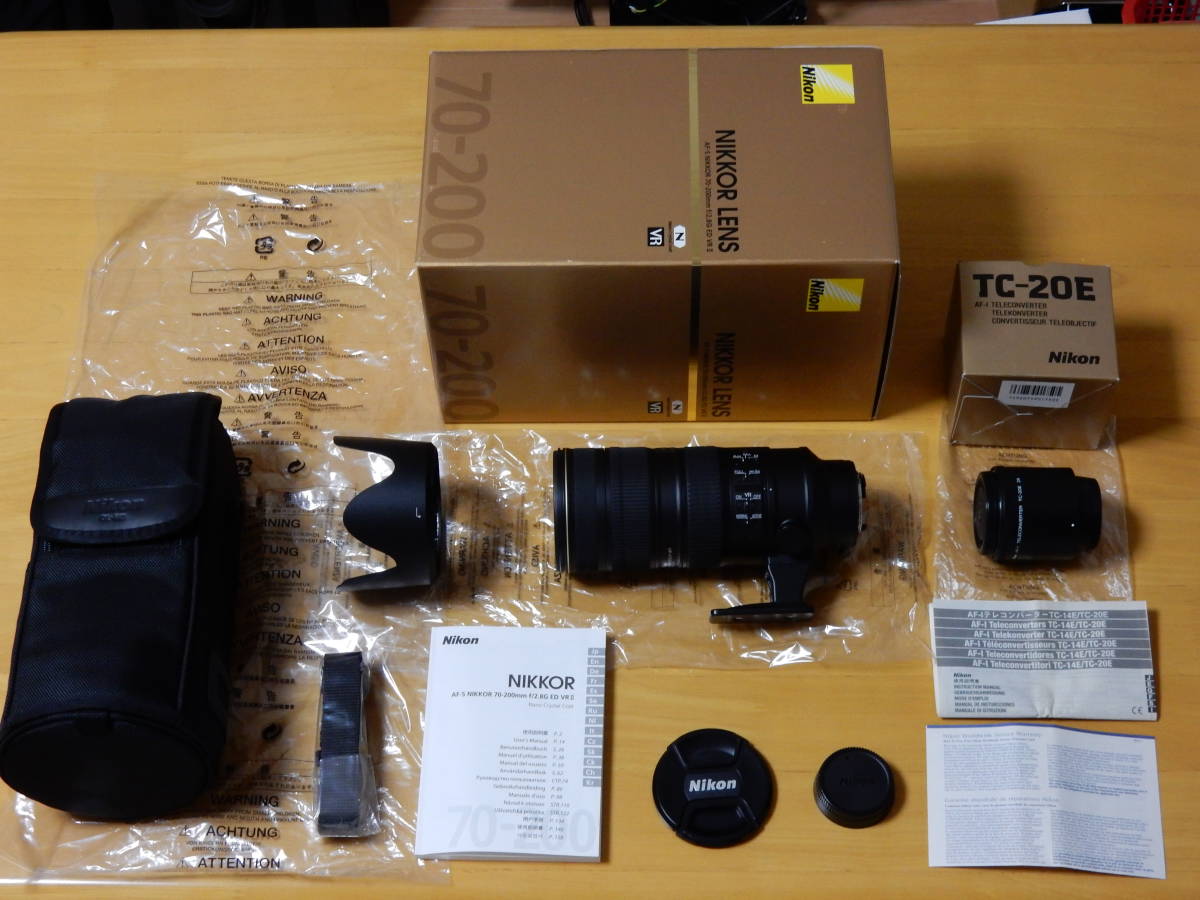 送料込 Nikon AF-S NIKKOR 70-200mm f/2.8G ED VRⅡ元箱付属品