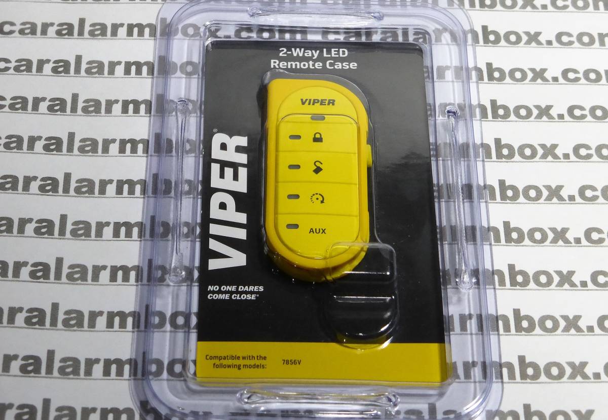 Viper 7856V リモート キャンディケース イエロー バイパー 双方向LED 5ボタン リモコン セキュリティキーレス 2Way 新品未使用 保管品_画像1