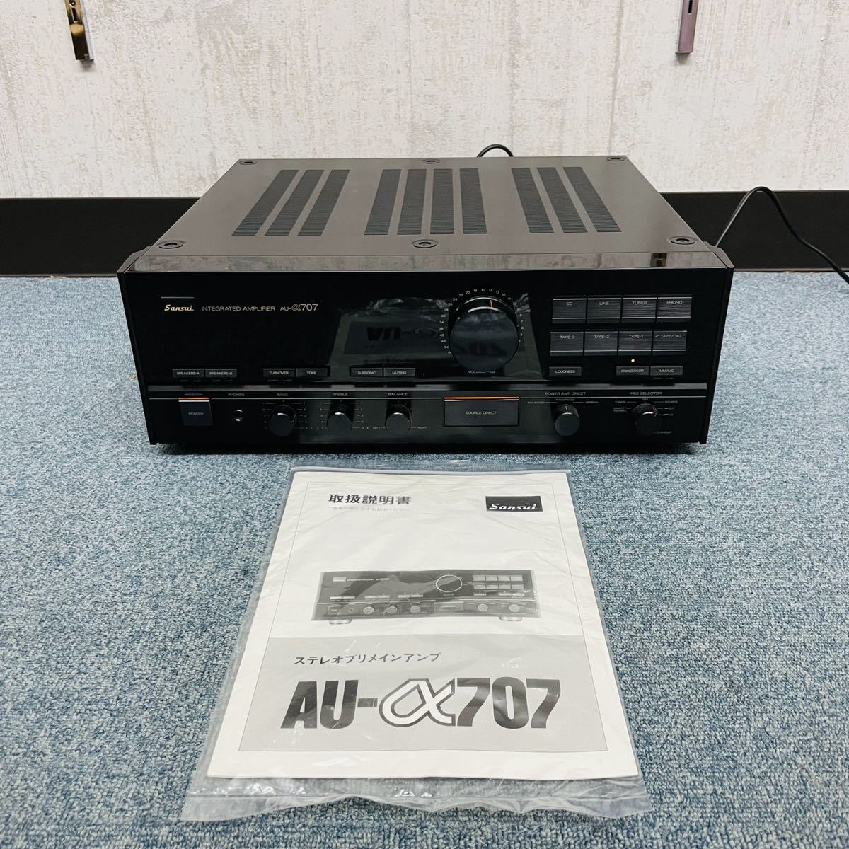 美品 通電確認のみ SANSUI プリメインアンプ AU-α707 オーディオ