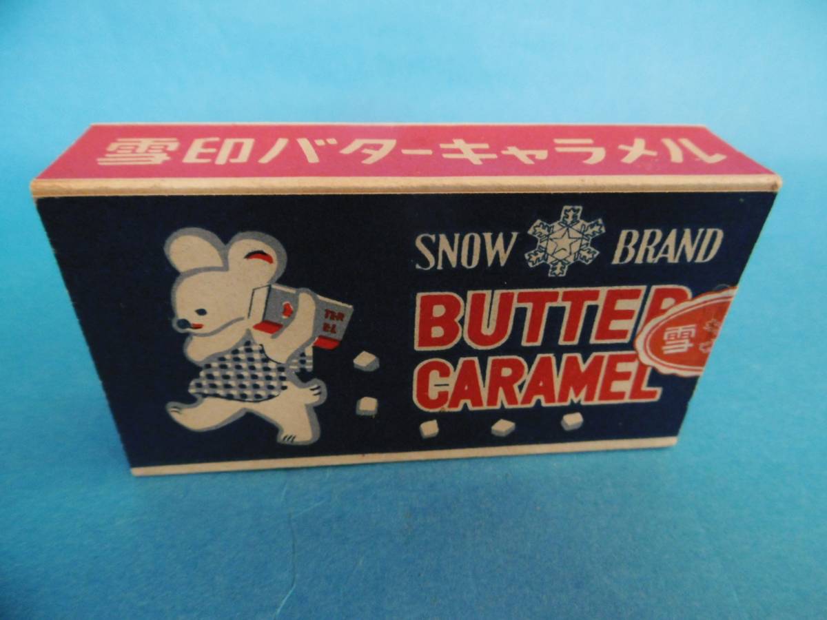  подлинная вещь *.gma./ снег печать масло карамель / наружная коробка только / прошлое кондитерские изделия Showa Retro *