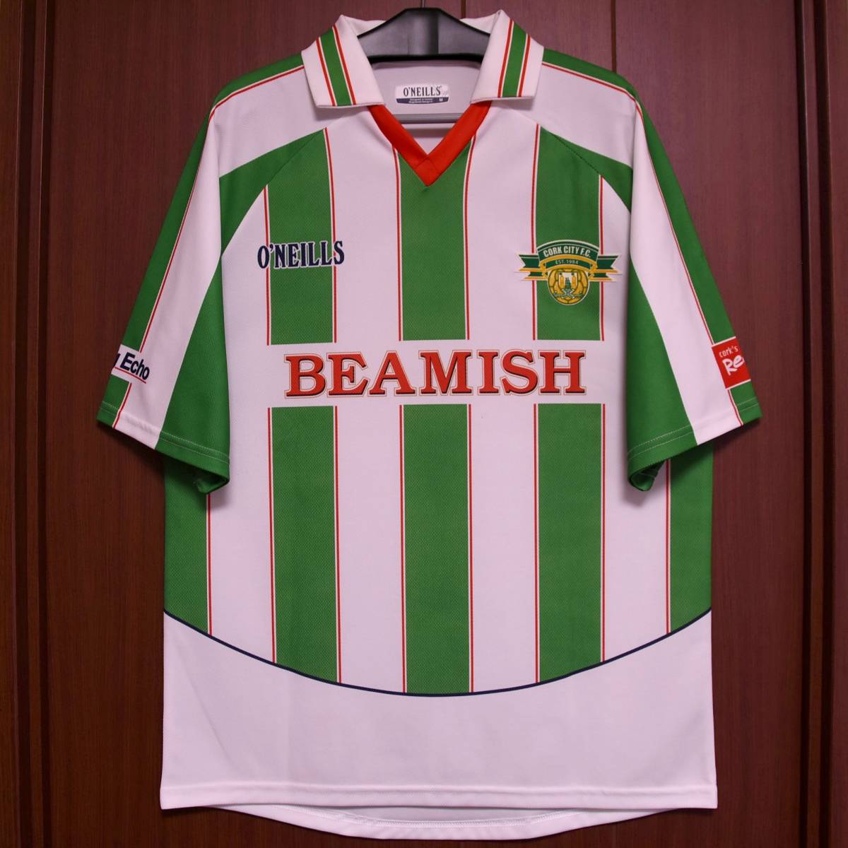 [送料185円] O'Neills 2007 Cork City FC ユニフォーム / アイルランド コークシティ サッカー 代表 ireland Football Shirts jerseys kit_画像1