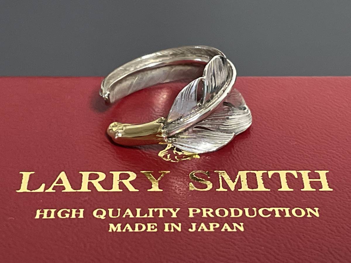 LARRY SMITH ラリースミス EAGLE HEAD KAZEKIRI FEATHER RING No. 23