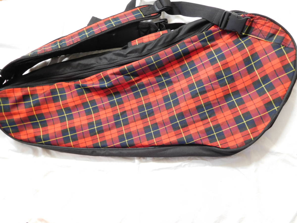  ellesse racket bag red check 