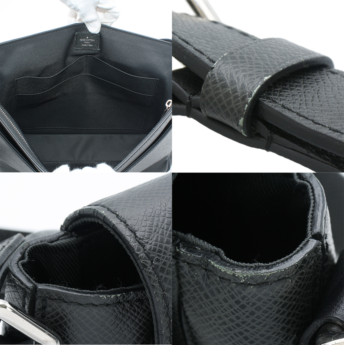 ★X1376 美品!! ルイヴィトン タイガ ロマンPM メッセンジャー ショルダーバッグ M32852 アルドワーズ LOUIS VUITTON メンズ★_画像9