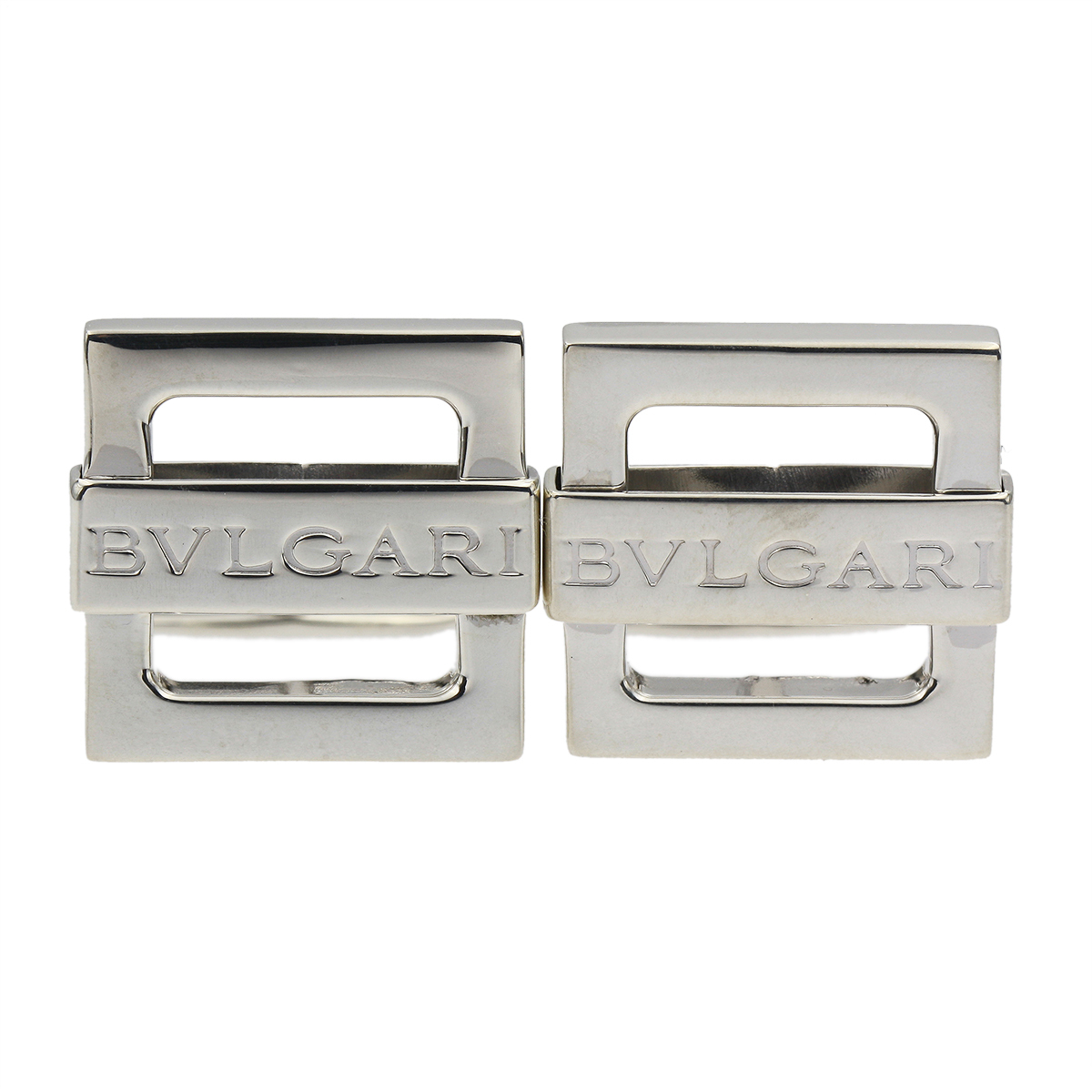 定番人気！ SV925 ブルガリ 仕上済!! ☆R1954 ロゴ メンズ☆ BVLGARI