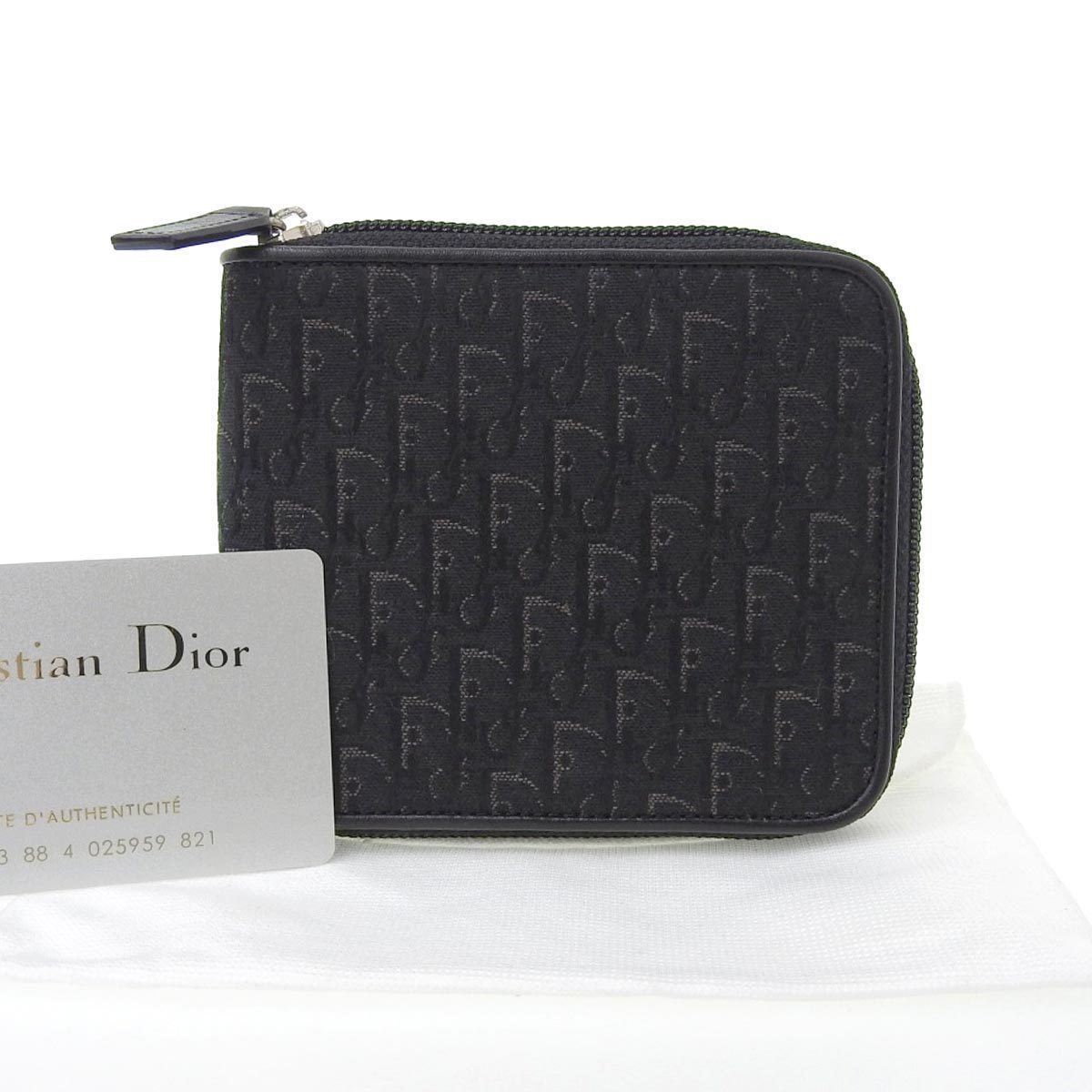 業界大好評 Christian Dior 三つ折り財布　オブリーク　トロッター 折り財布
