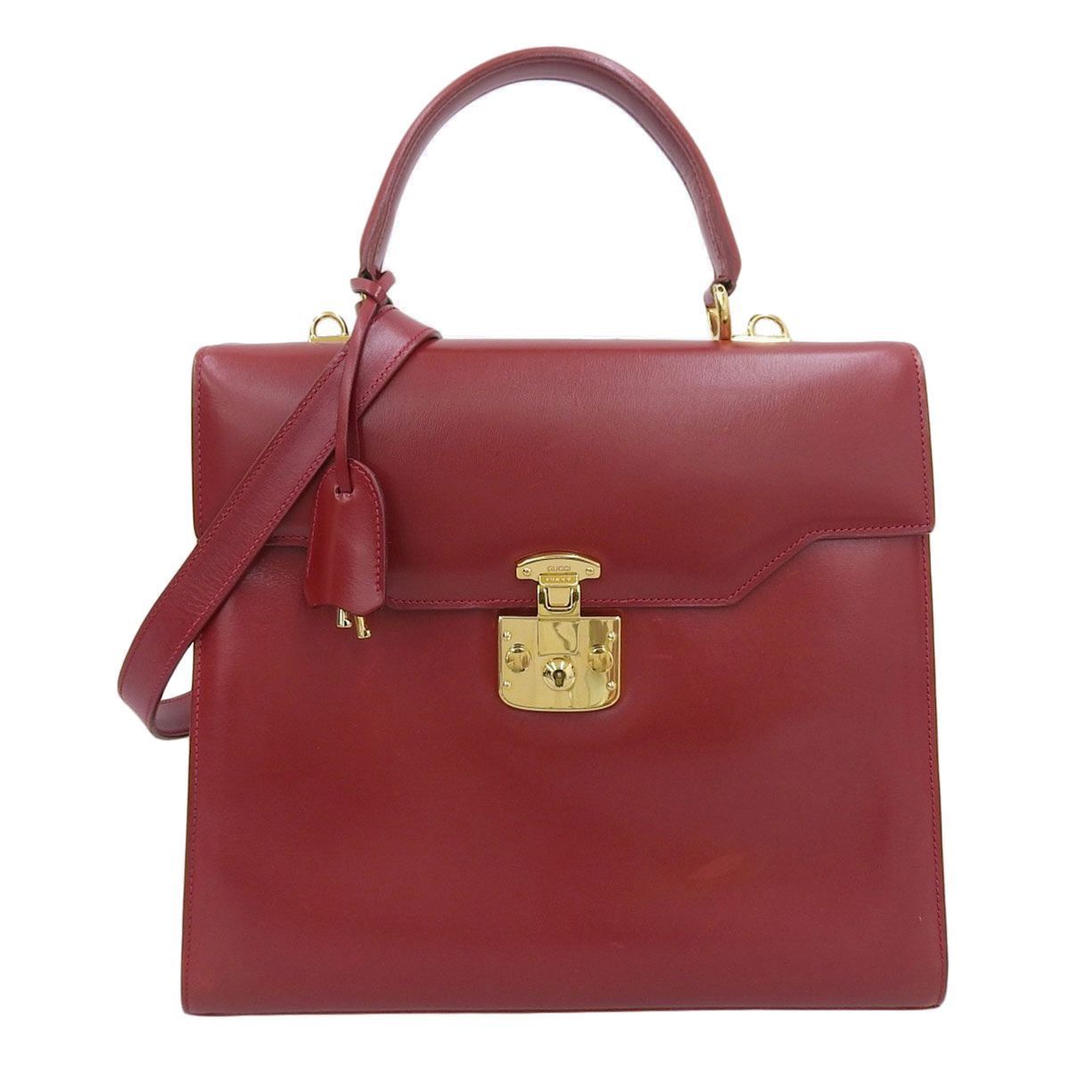 ☆q1499 グッチ レディロック レザー 2way ショルダーバッグ