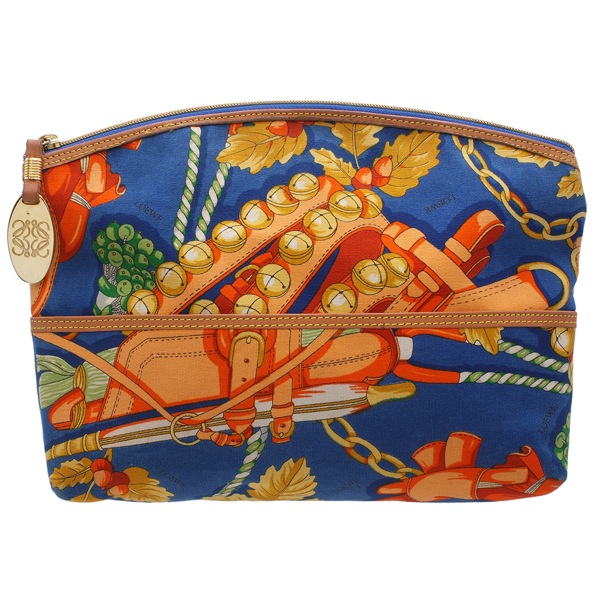 ★ S1507 Loebe Moute Botanical Canvas x Leather Loewe Ladies ★