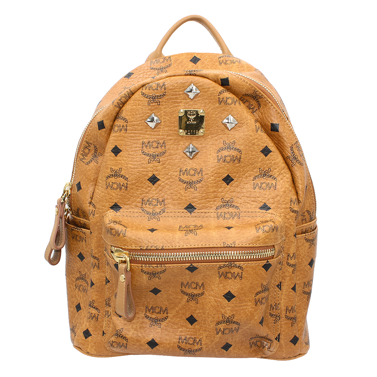 ☆R1113 新品!! MCM エムシーエム スターク スタッズ ヴィセトス