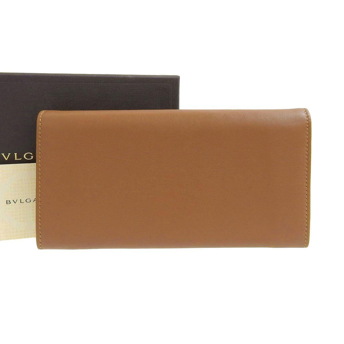 ☆n1981 未使用!! ブルガリ コローレ 二つ折り長財布 33625 Walnut