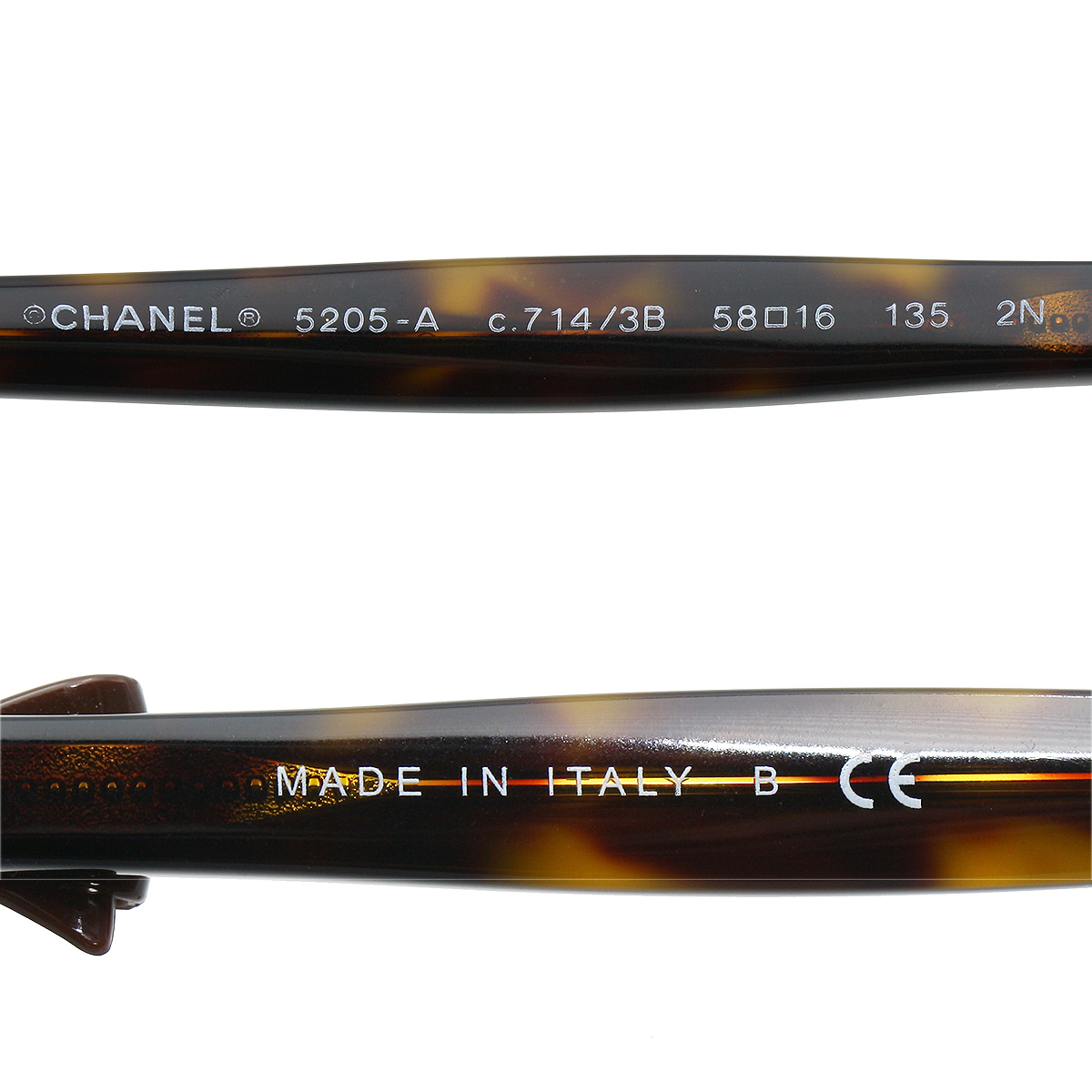 *T1769 beautiful goods!! Chanel here Mark ribbon sunglasses 58*16 135 dark brown CHANEL lady's *