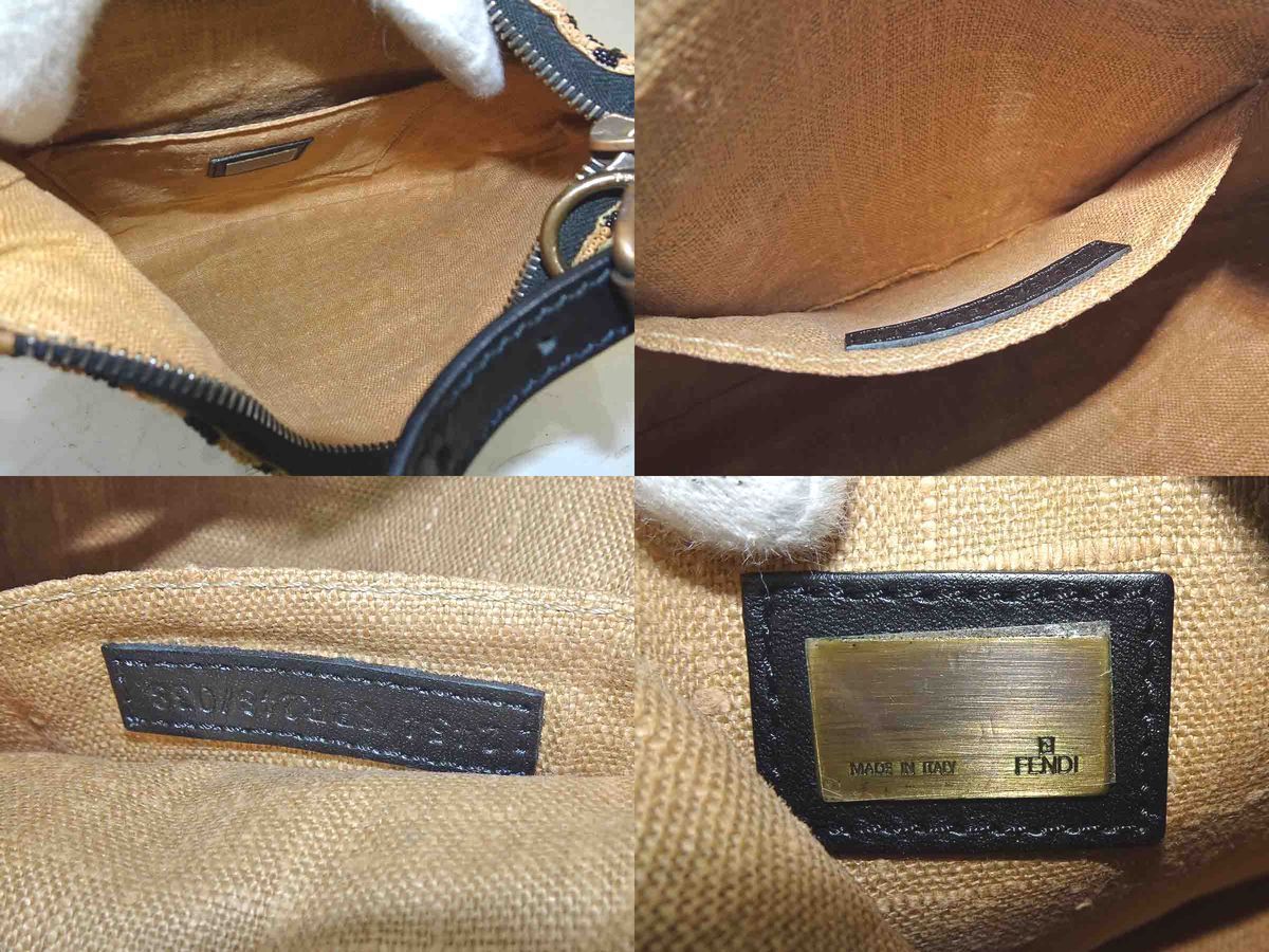 ☆M1530 フェンディ ビーズxスパンコール ショルダーバッグ 8BR248