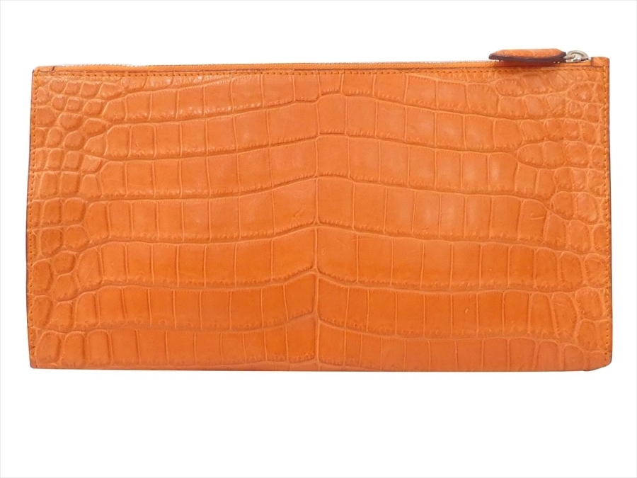☆Y1161 超美品 ルシアン ペラフィネ マットクロコ クラッチバッグ