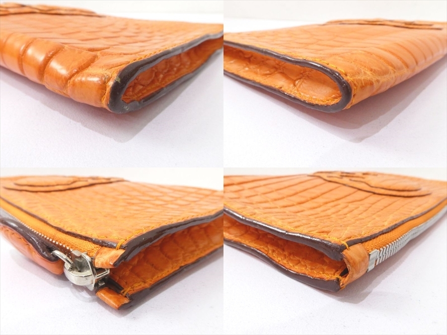 ☆Y1161 超美品 ルシアン ペラフィネ マットクロコ クラッチバッグ