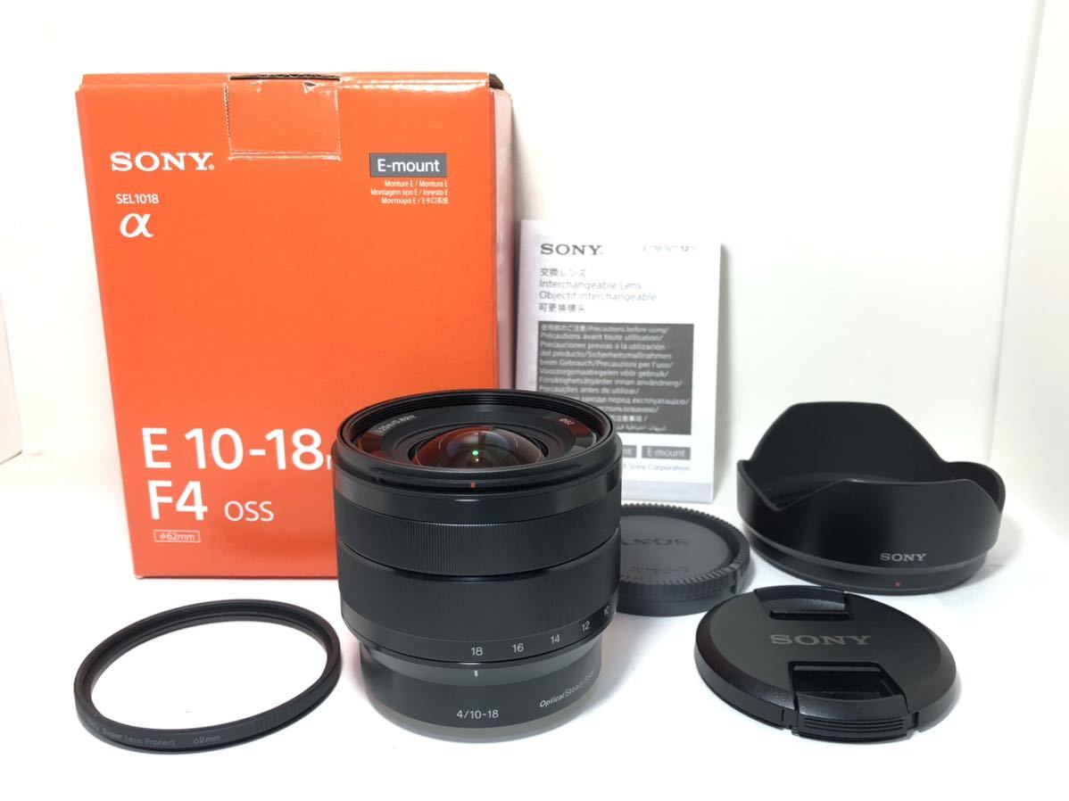 35【新品同様・元箱 プロテクター付】SONY E 10-18mm F4 OSS SEL1018 E
