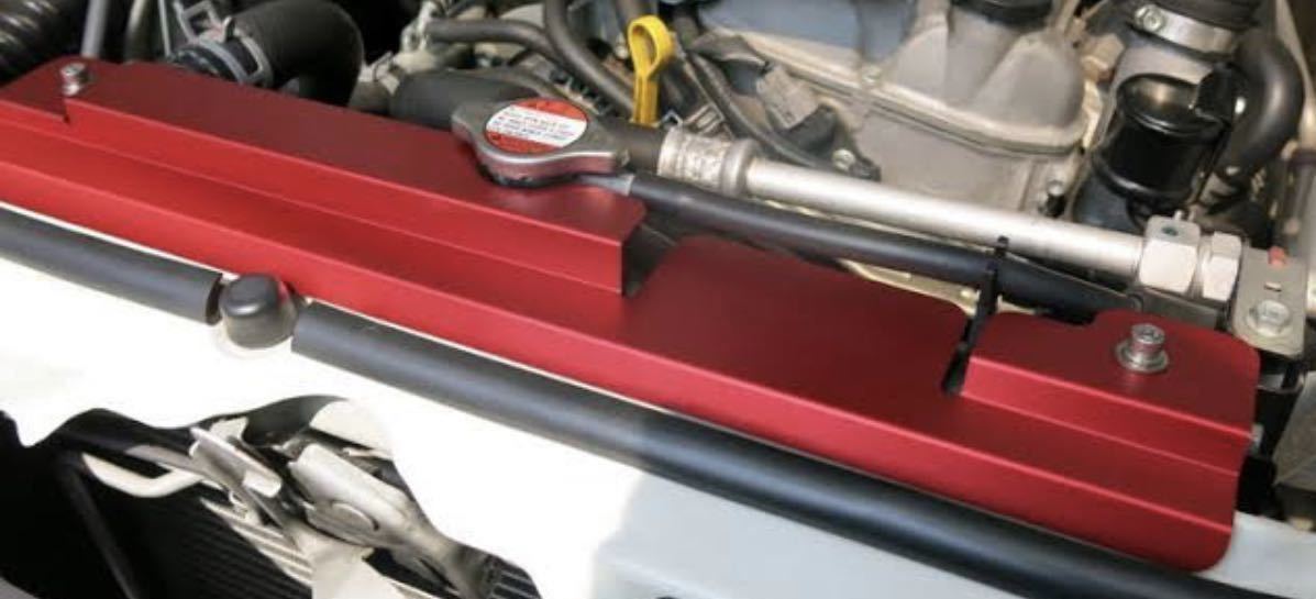 JB23 Jimny Revolution series aluminium radiator cooling plate red anodized aluminum 