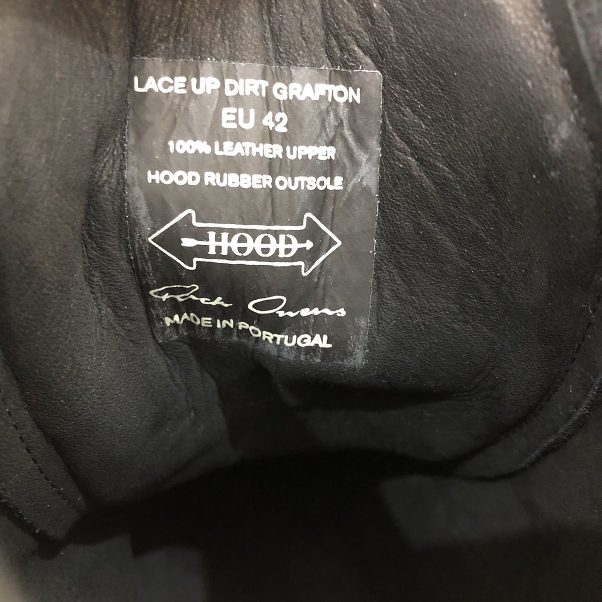 新品未使用 リックオウエンス Rickowens HOOD RUBBER COMPANYフード