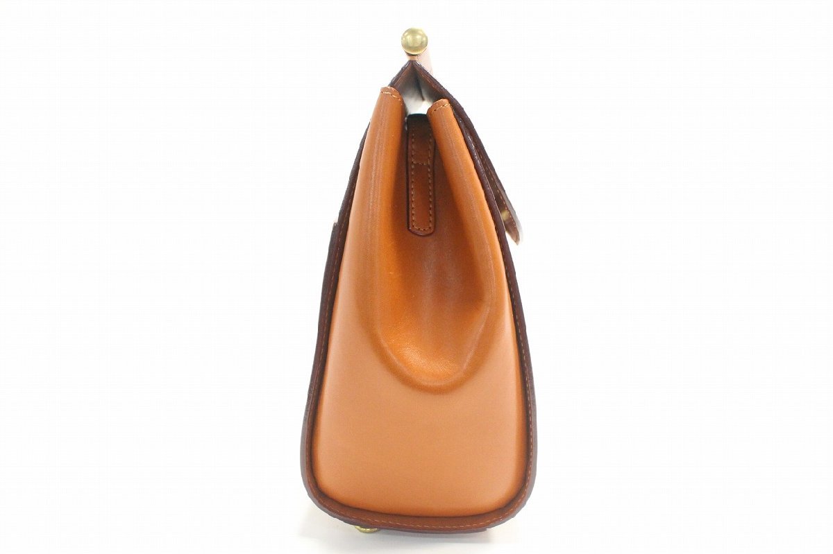 美品】鞄のいたがき ITAGAKI あぶみリュック キャメル E92310 箱付