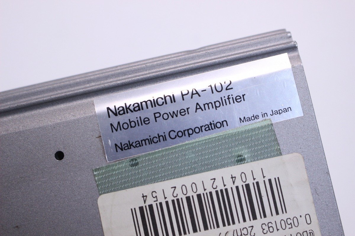 Nakamichi ナカミチ PA-102 2ch 小型パワーアンプ モバイル モービル 