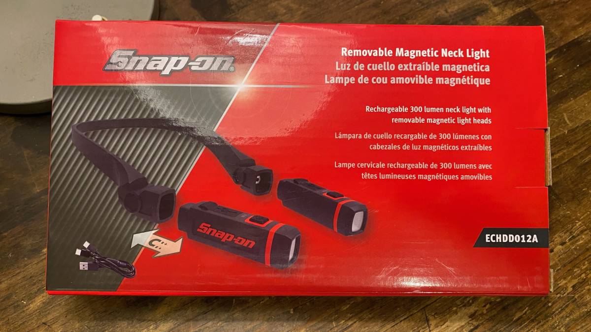 Snap-on スナップオン ハンズフリー 充電式 LED ネック ライト 作業灯