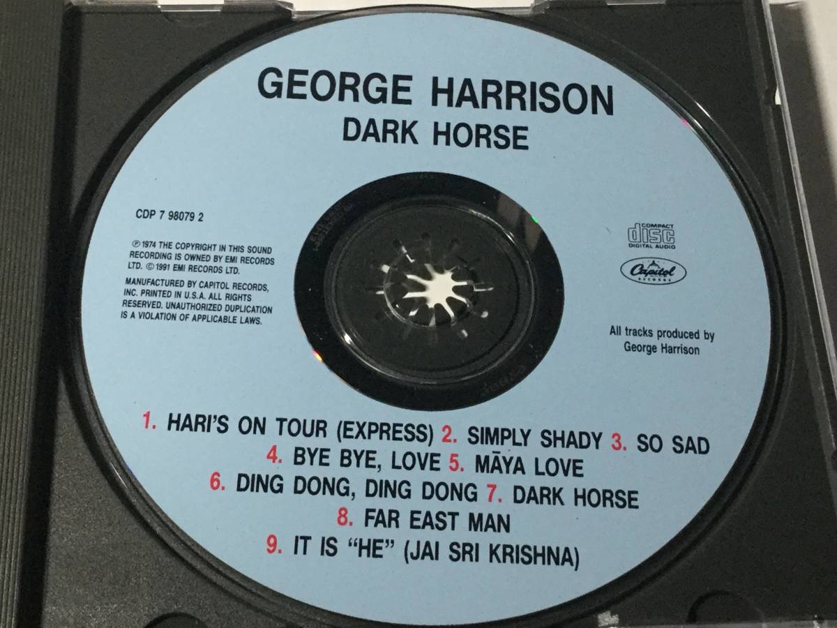 CD/ George * Harrison / темный * шланг # яблоко * Star /ni ключ * ho p gold s/bi Lee * Puresuto n/ Gary * свет / Tom * Scott 