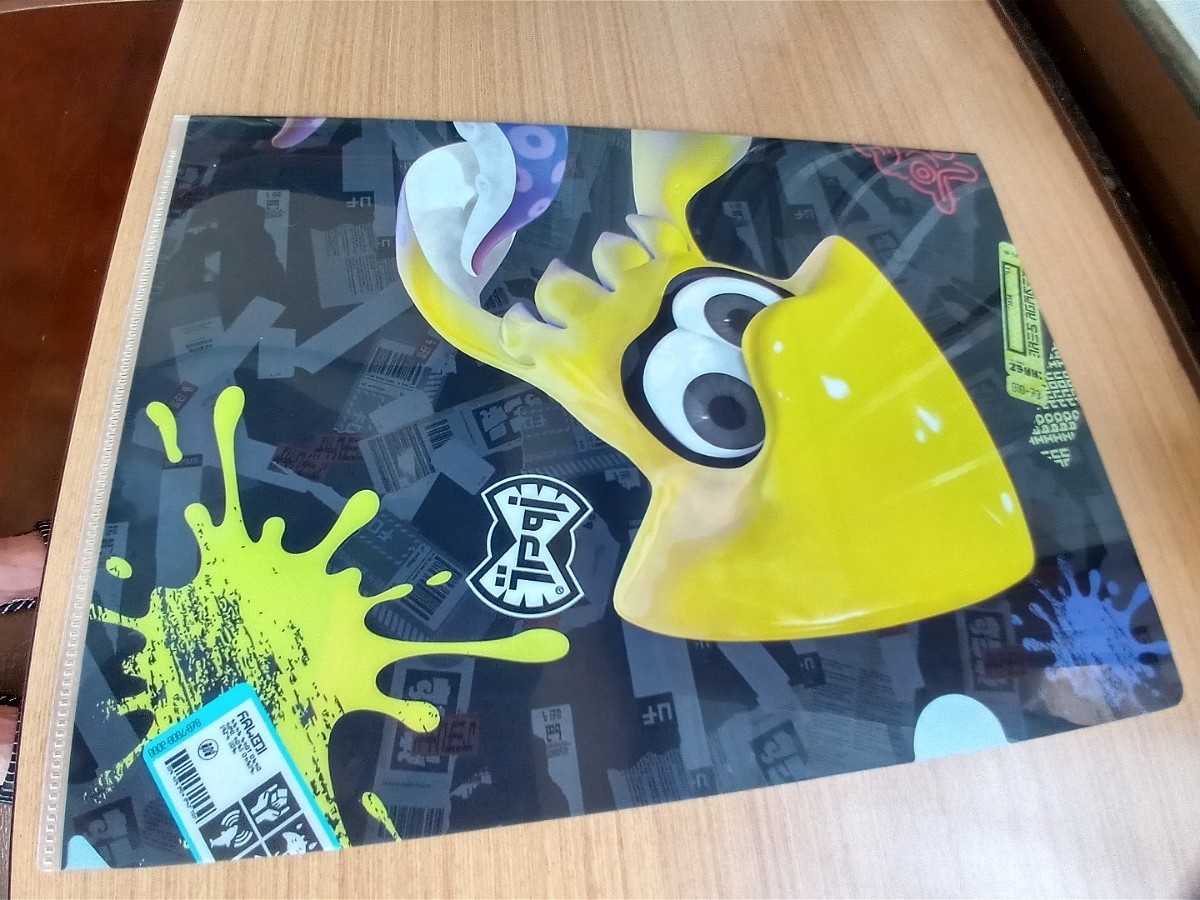 スプラトゥーン3クリアファイル(限定品)2枚を合わせると一枚の絵に!(2枚セットの販売)