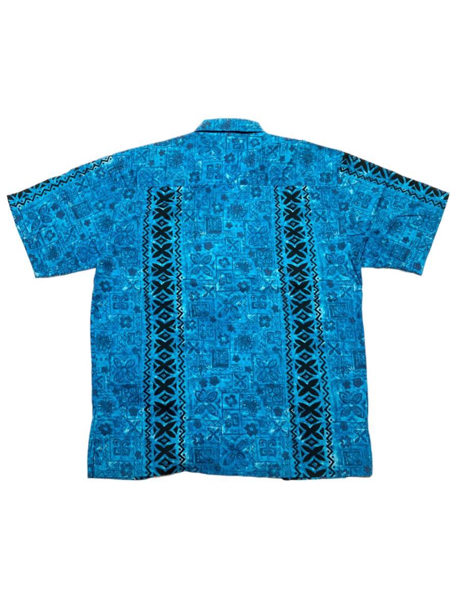 Hawaiian Moon コットンアロハシャツ Made In Hawaii sizeS【193】_画像2
