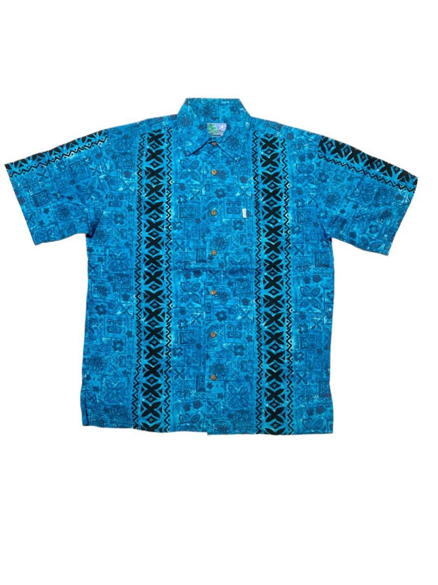 Hawaiian Moon コットンアロハシャツ Made In Hawaii sizeS【193】_画像1