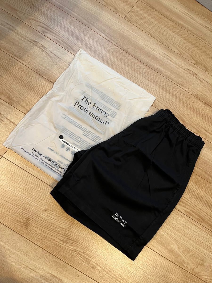 ennoy Cotton Easy Lサイズ Shorts BLACK