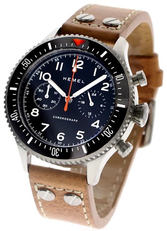魅了 へメル HEMEL HF/HFT20BK レザーストラップ 42MM【正規代理店商品