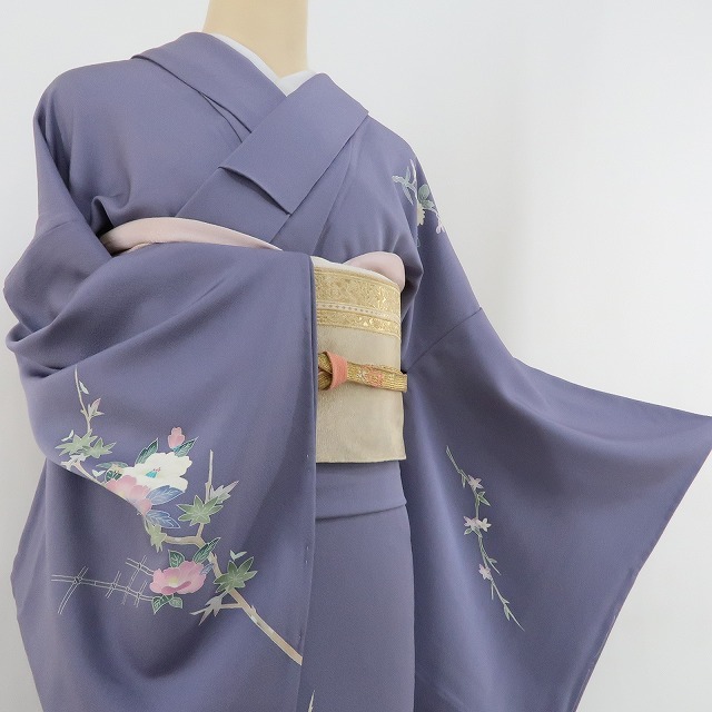 ゆめsaku2 未着用 単衣 本加賀友禅 岡本幸冶 落款 着物 トール ゆめsaku2 未着用 単衣 本加賀友禅 岡本幸冶 落款 着物 トール