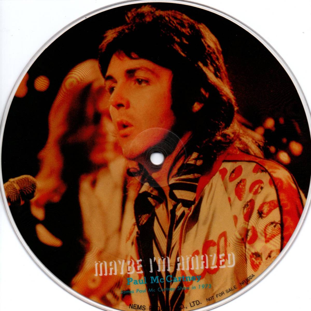 Paul McCartney 「Maybe I'm Amazed」/ John Lennon 「Imagine」ピクチャー盤EPレコード_画像1