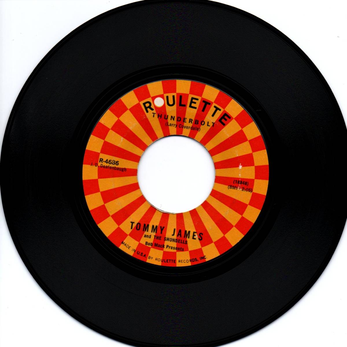 Tommy James & The Shondells 「Hanky Panky/ Thunderbolt」　米国盤EPレコード_画像2