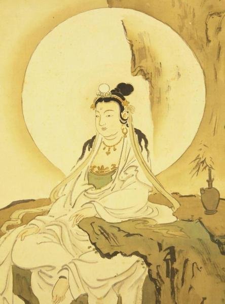 【真作】掛軸 美人画 上品な女性の佇まい 伝統美を描く 合箱入 R14 真作】掛軸 美人画 上品な女性の佇まい 伝統美を描く 合箱入 R14